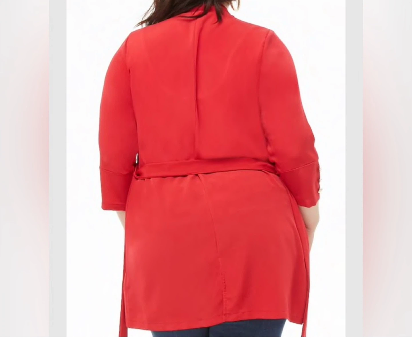 Plus Size Drape-Front Blazer - photo 2