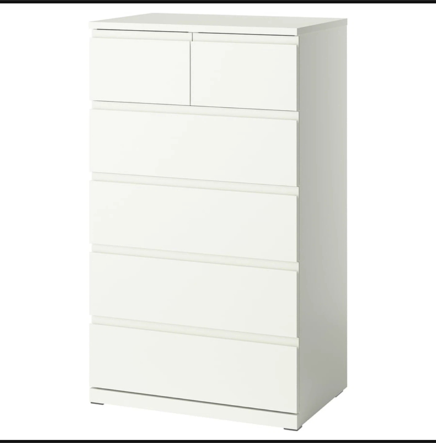 IKEA MALM 6-Drawer Dresser - White - photo 3