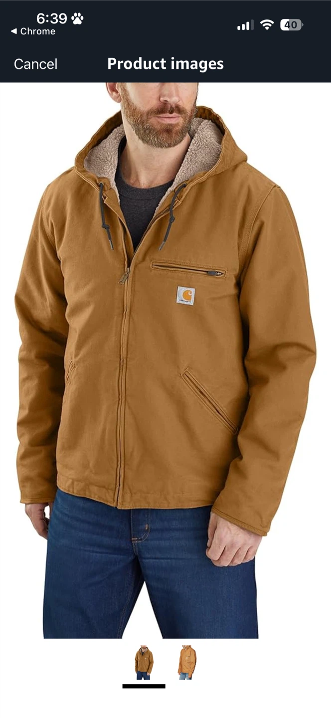 Carhartt Sherpa Lined Jacket XL