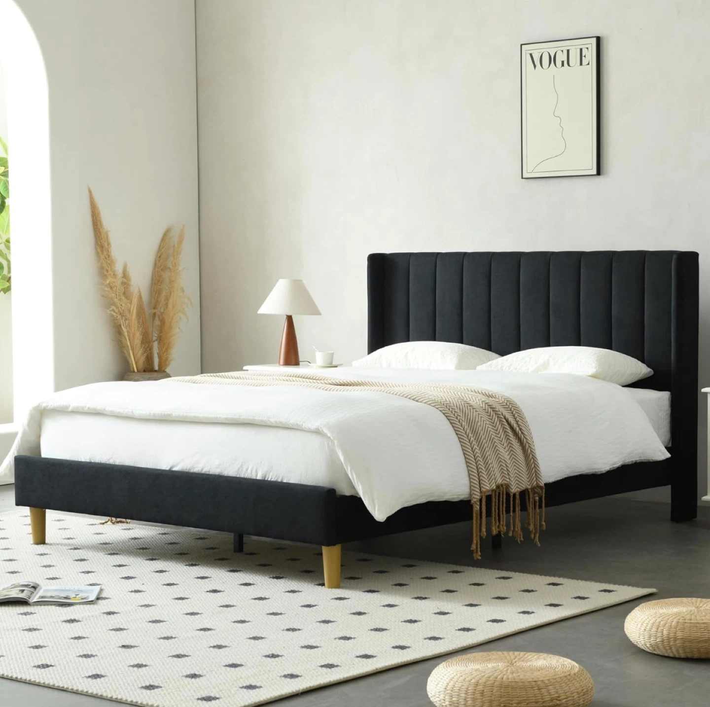 Queen Size Black Bed Frame