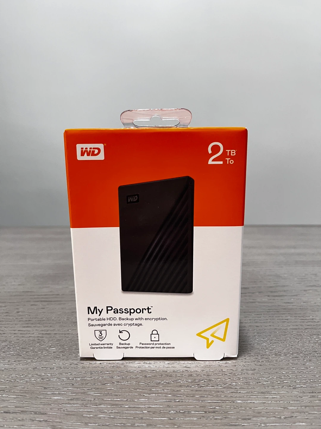 New WD My Passport 2TB Portable External Hard Drive