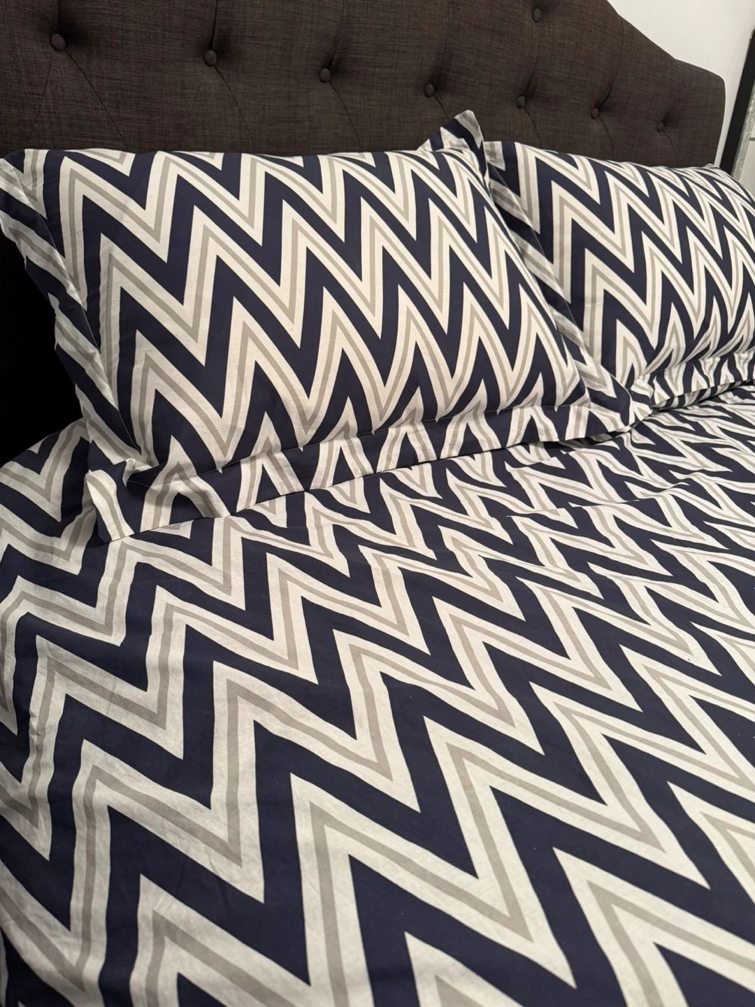 Queen Bedding Set with Chevron Pattern - photo 2