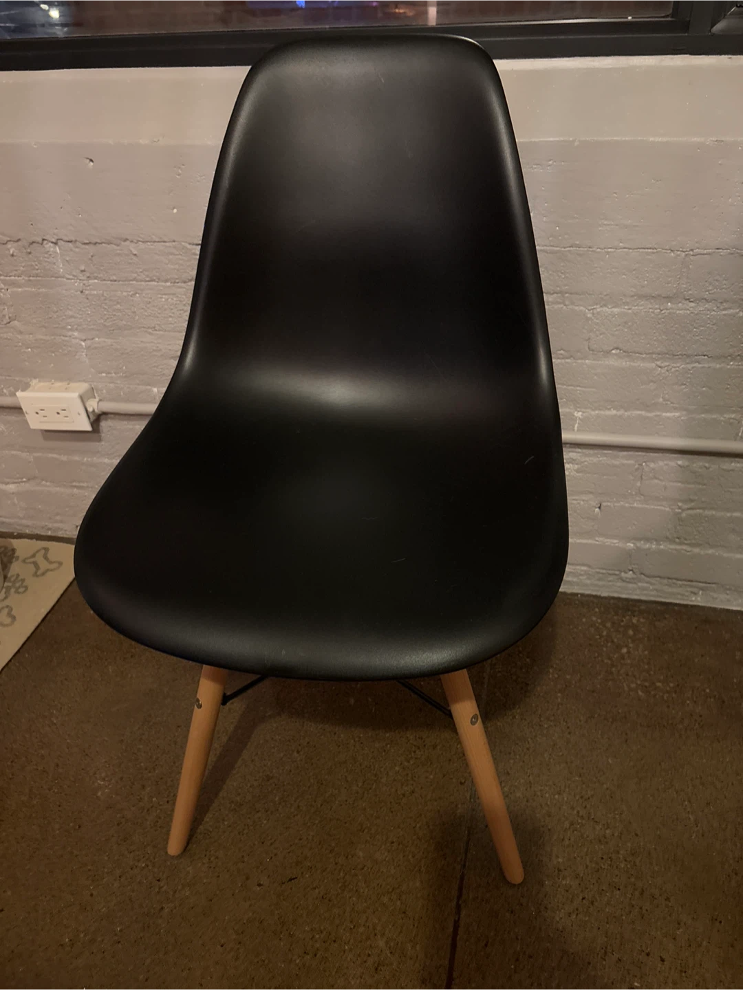 Black Eames Style Chair