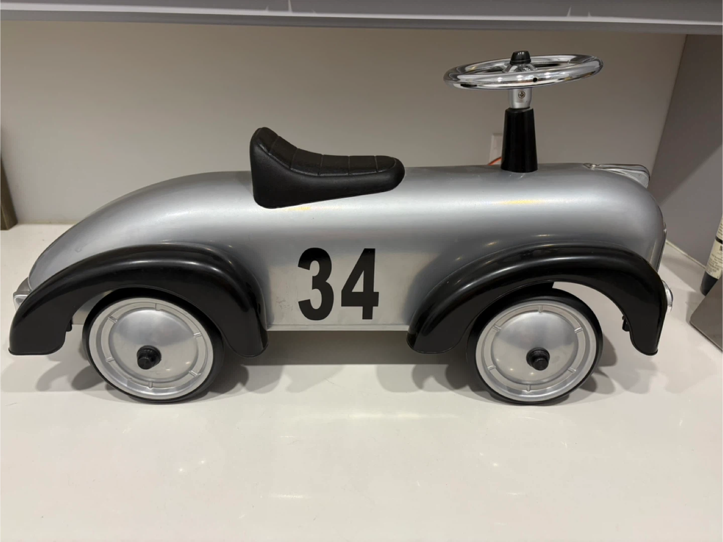 Baghera Ride-On Car #34 - Silver/Black