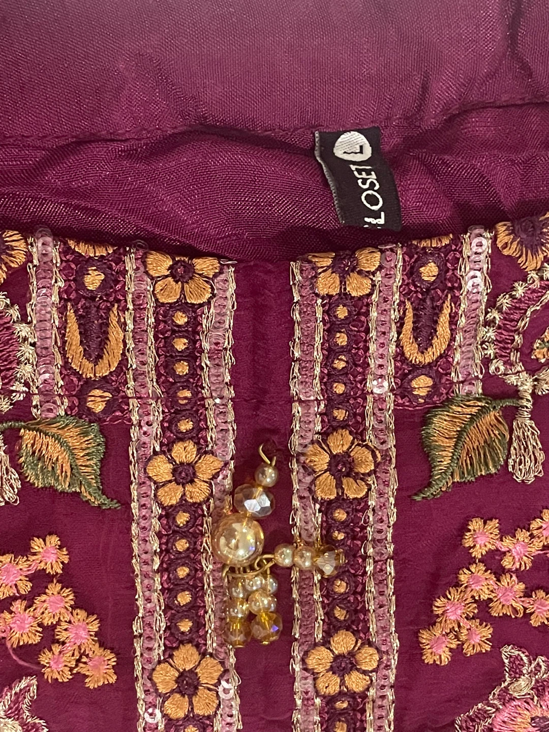 Closet L Purple Embroidered Salwar Kameez