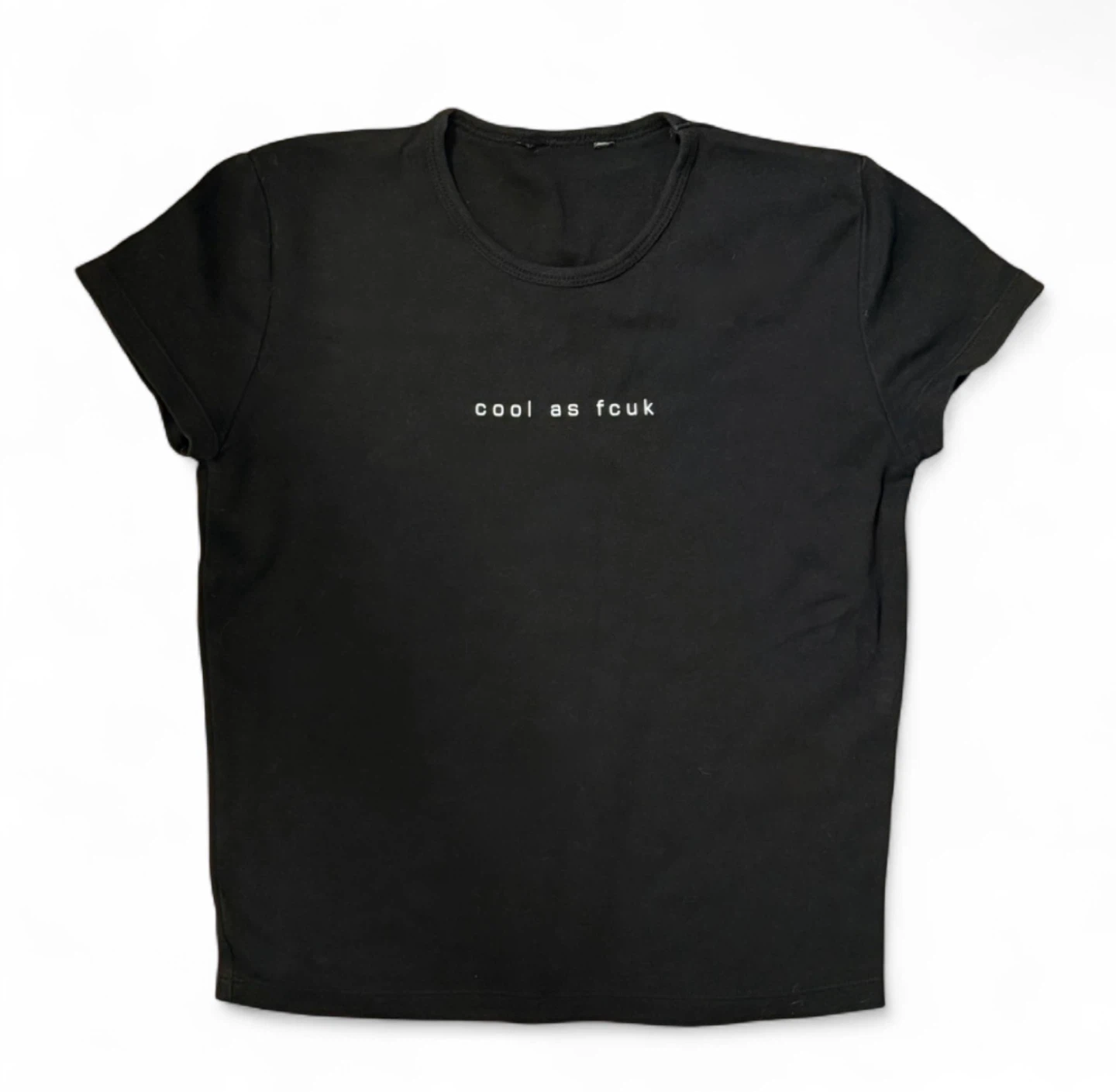 Y2K Bébé French Connection Cool As Fcuk Black Top - photo 4