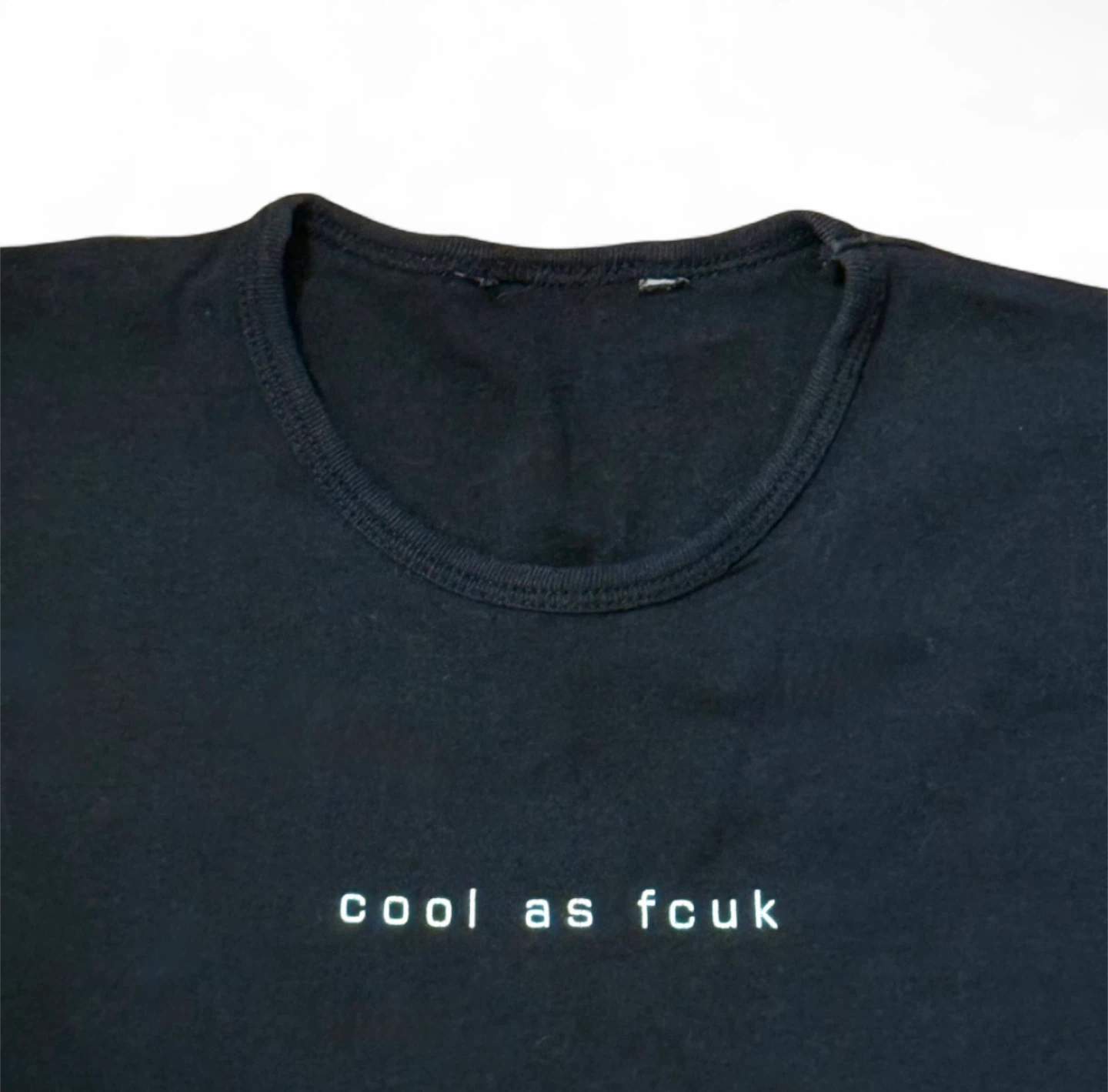 Y2K Bébé French Connection Cool As Fcuk Black Top - photo 3