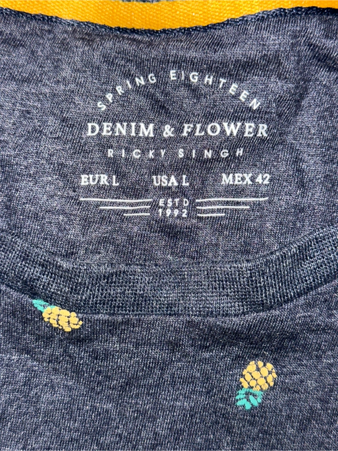 Spring Eighteen Denim & Flower T-Shirt - Size L - photo 2