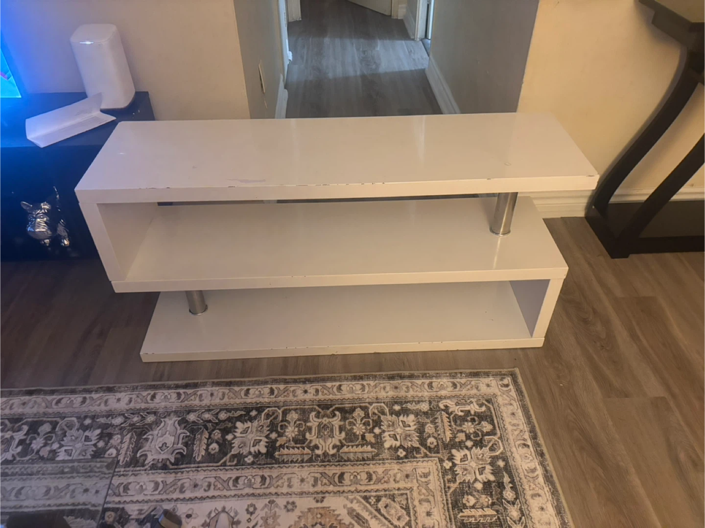 White TV Stand - photo 3