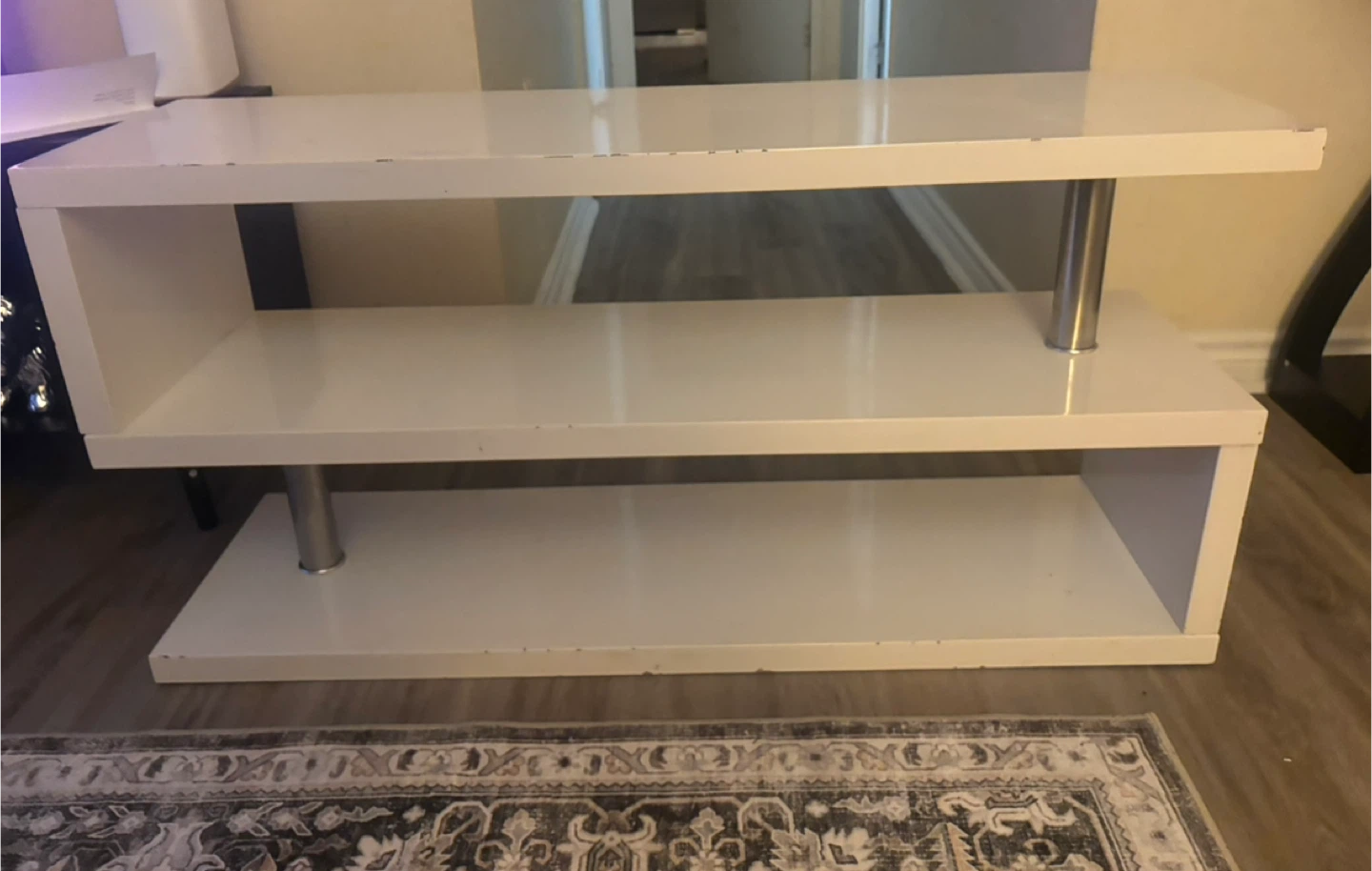 White TV Stand - photo 2