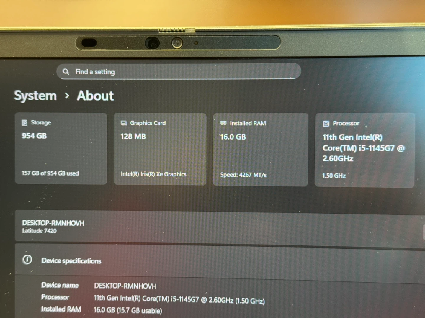 Dell Latitude 7420 Laptop - 1.27Kg, 11th i5, 16GB RAM - photo 5