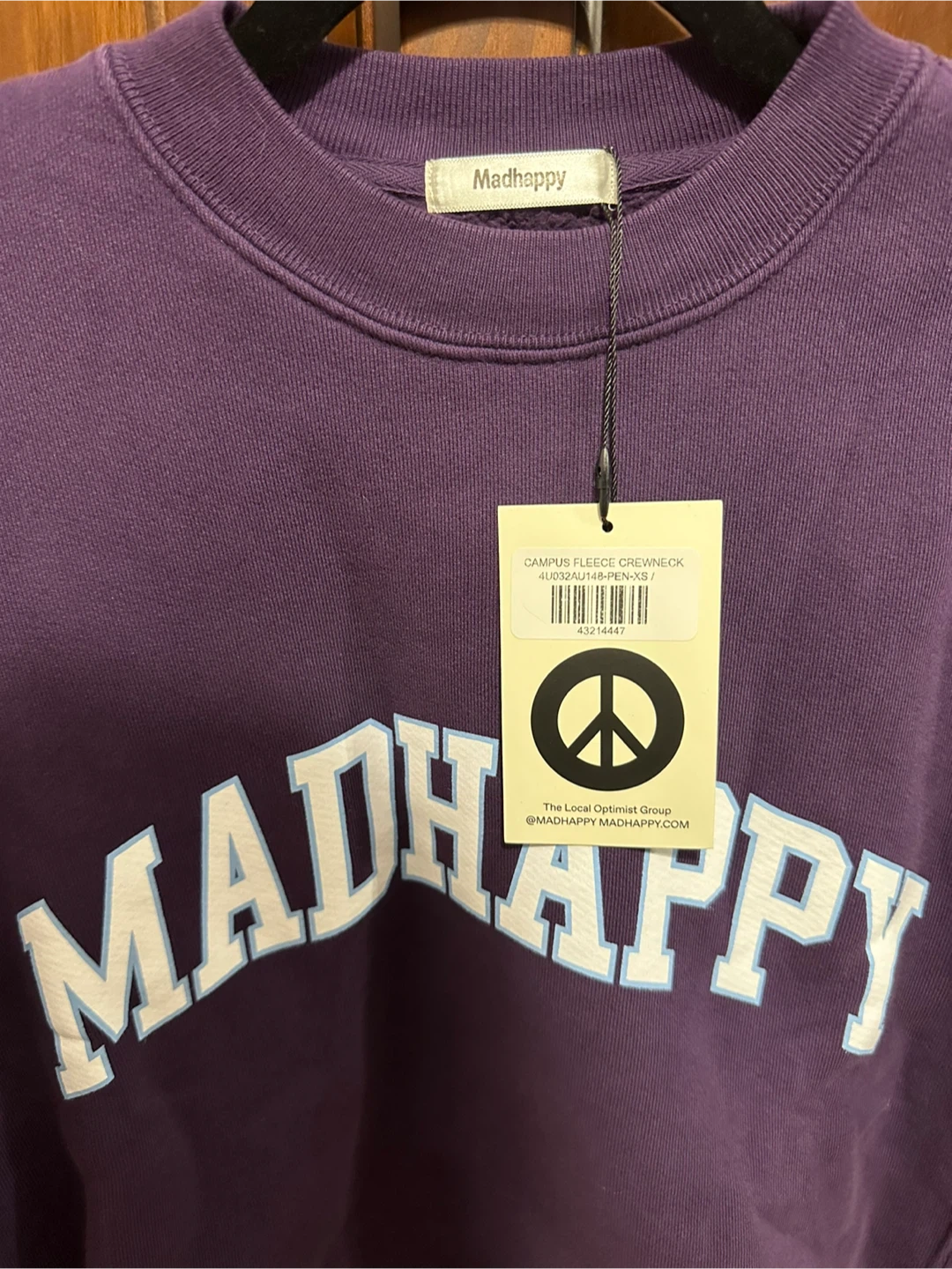 Madhappy Campus Fleece Crewneck - Purple - photo 2