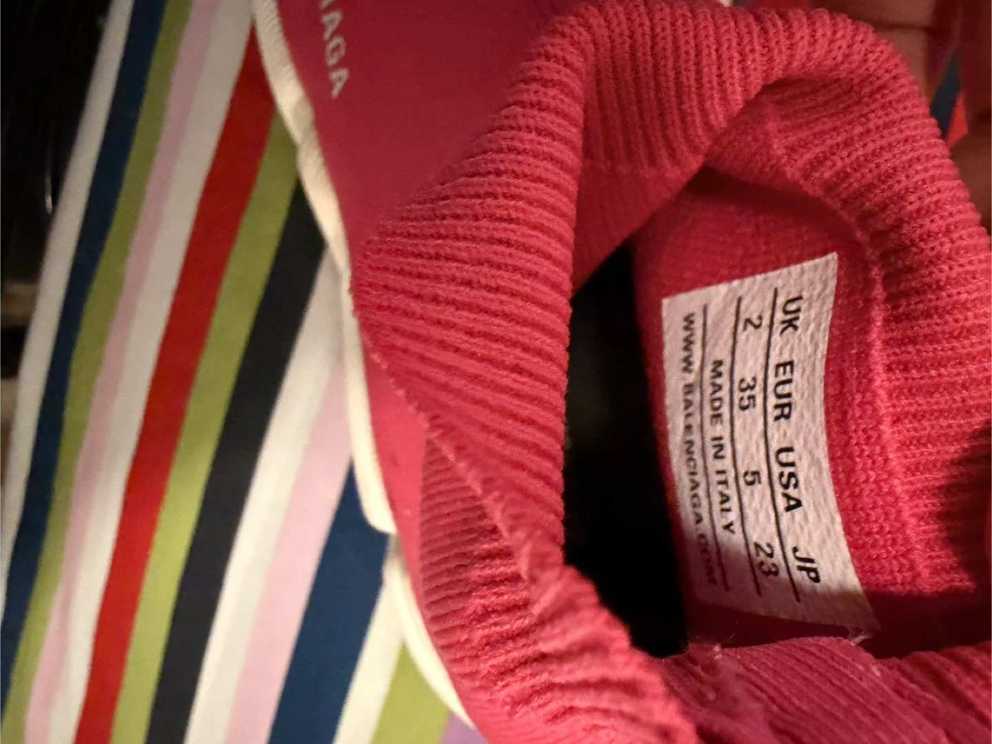 Balenciaga Speed Sock Sneakers - Size 35 - Pink