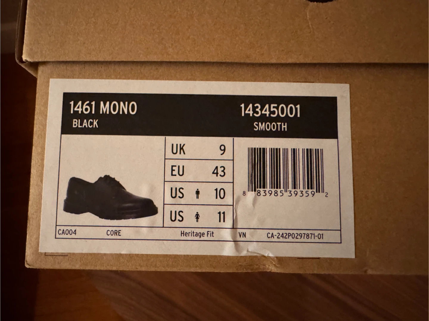 Dr. Martens Leather Oxford Shoes - US 10 - photo 2