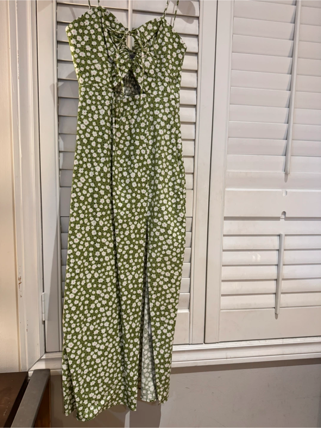 Green Floral Maxi Dress