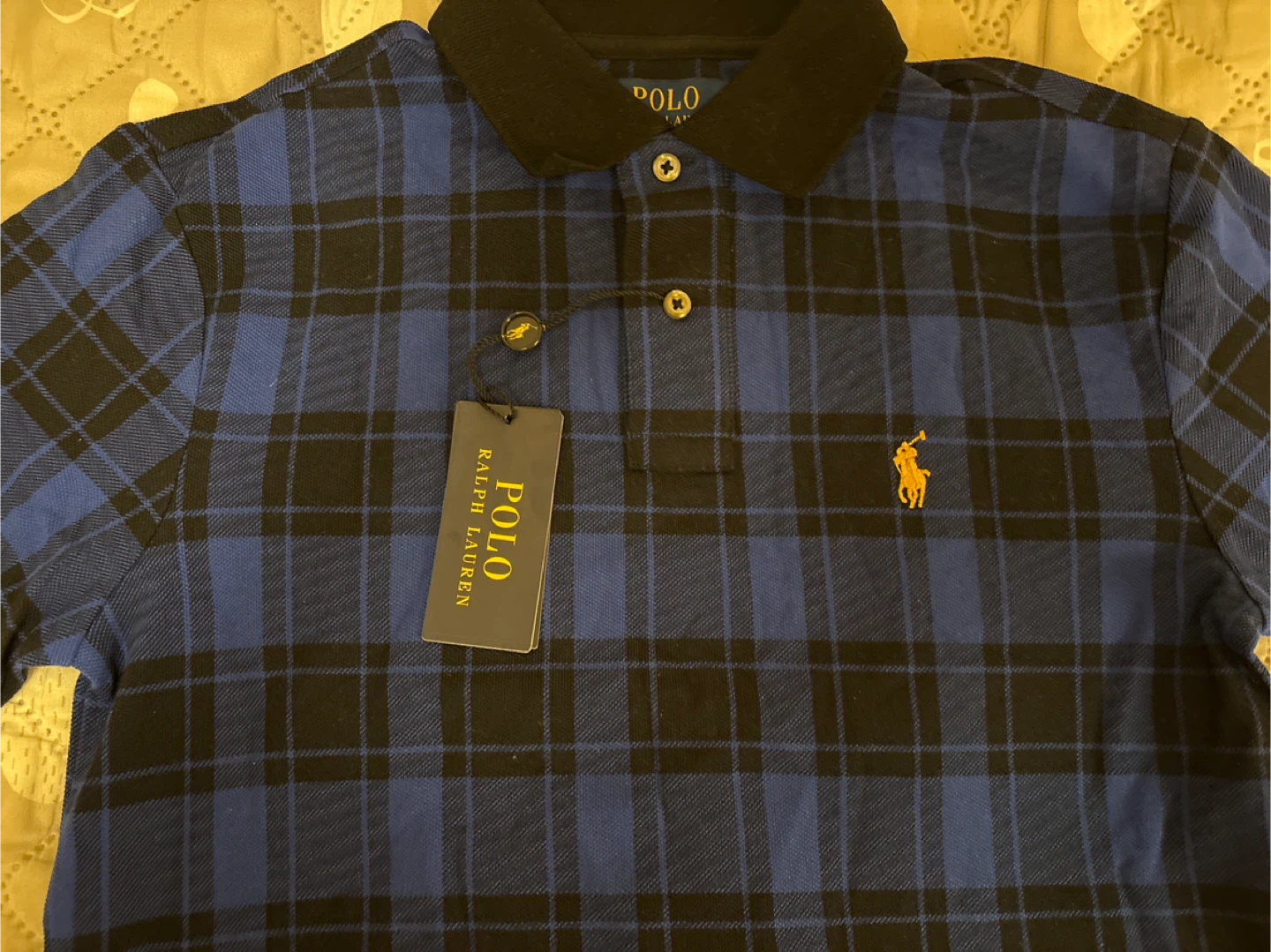 New Polo Ralph Lauren Custom Slim Fit Blue Plaid Shirt - S - photo 4