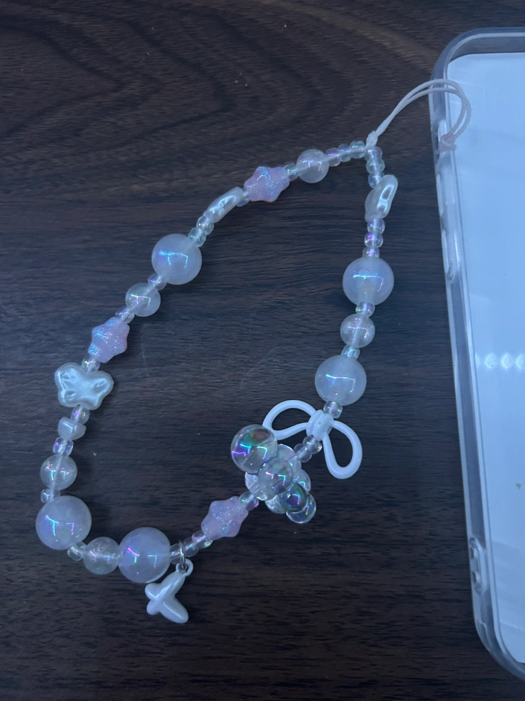 Cute Pastel Phone Case for Iphone 12 + Beaded Phone Charm🌸✨ - photo 4