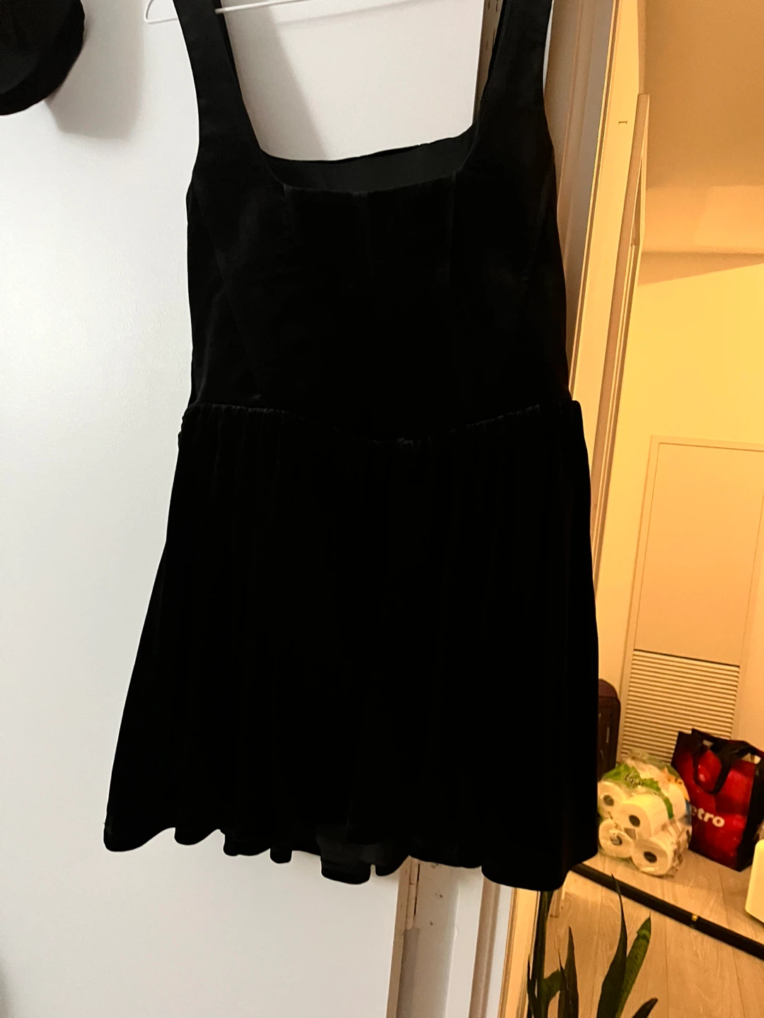 Zara Velvet Corset Black Dress - Size M (Final Sale)