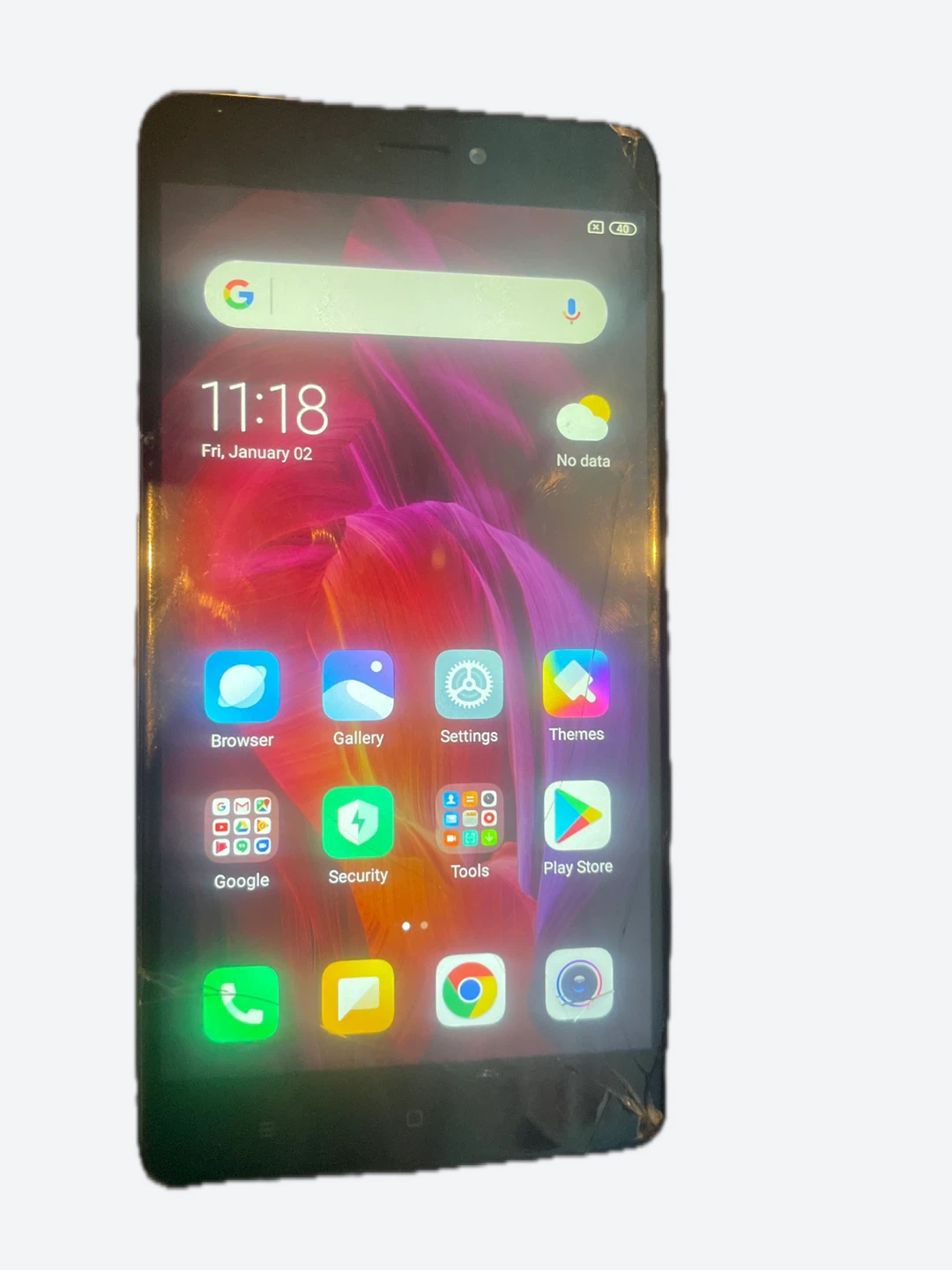 Xiaomi Redmi Note 4-  5.5”-Dual SIM (Partly cracked; No Charger)