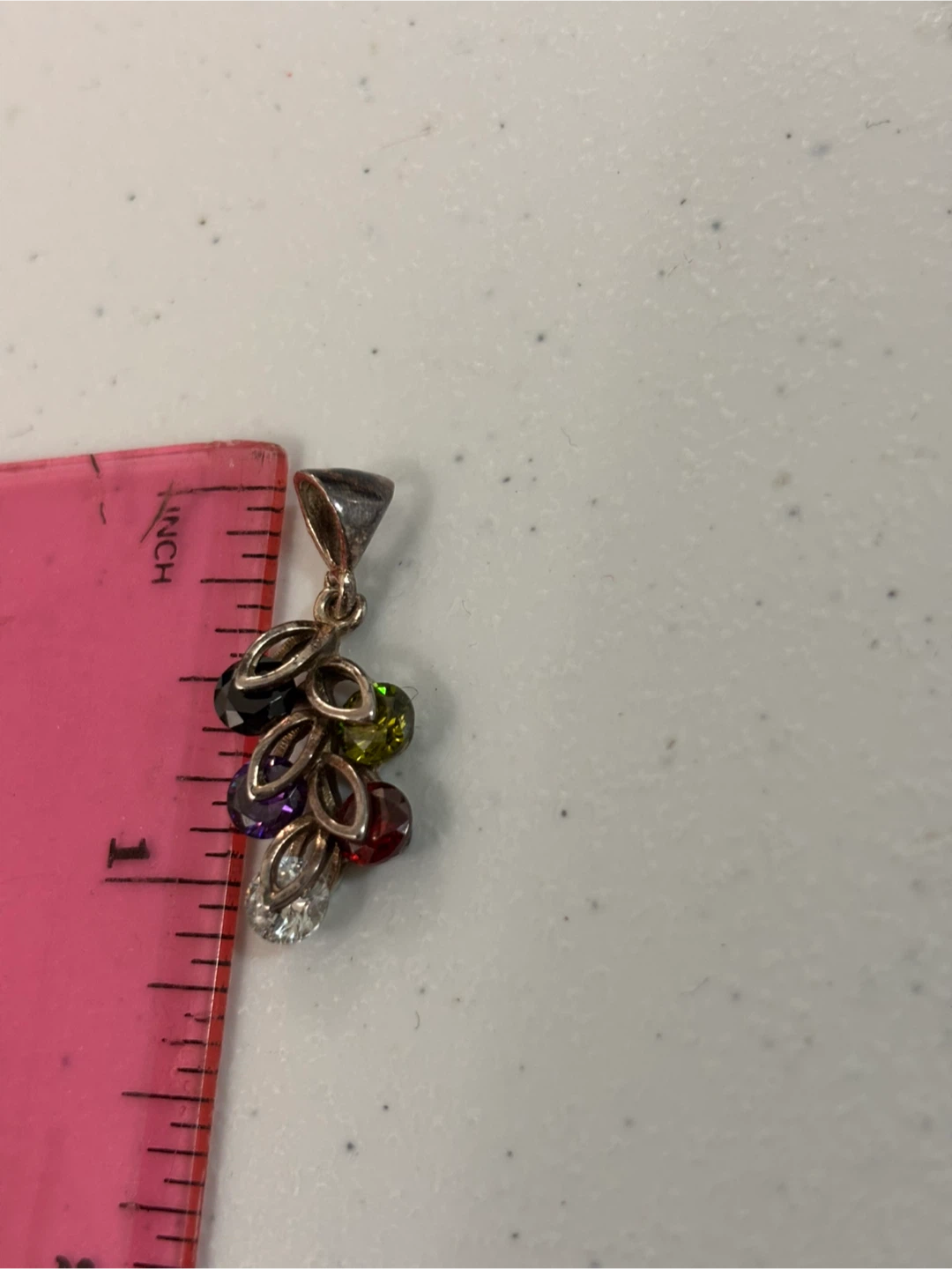 Multi-Gemstone Pendant silver - photo 4