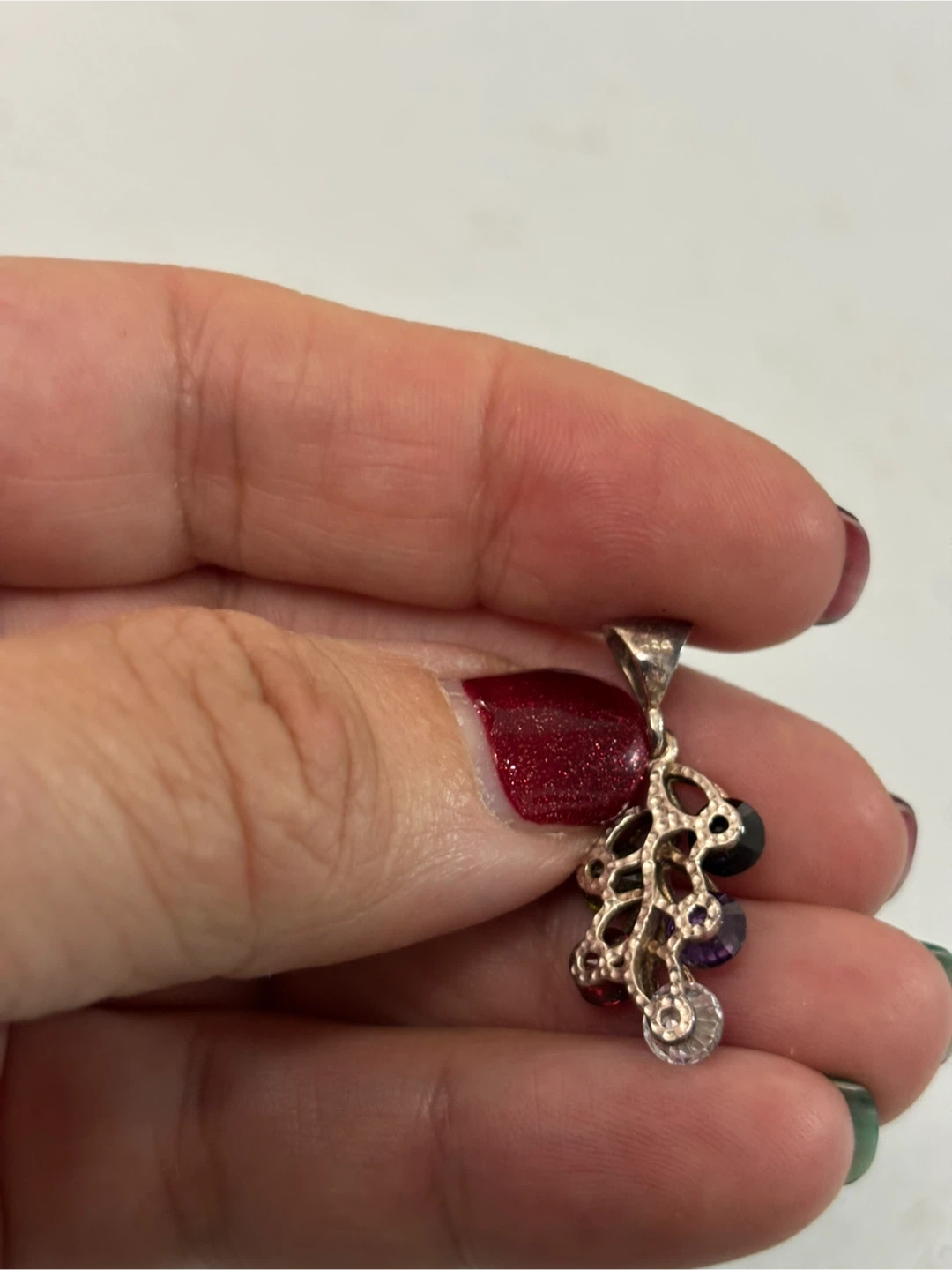 Multi-Gemstone Pendant silver - photo 3