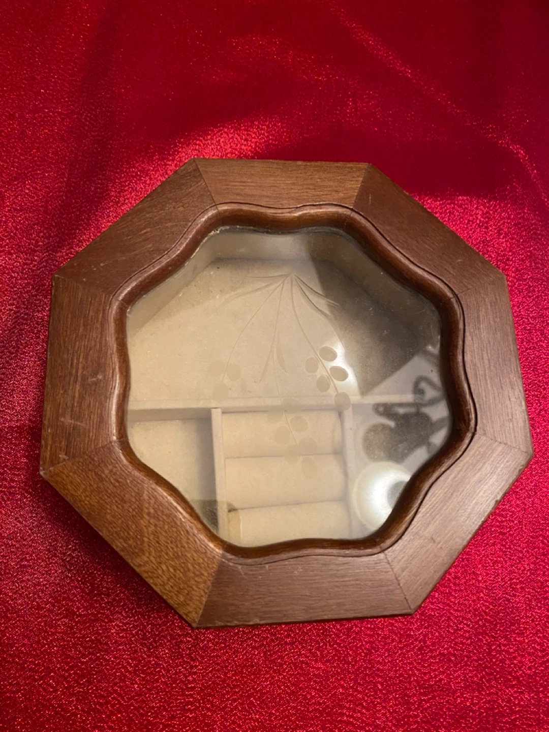 Wooden Octagon Jewelry Box