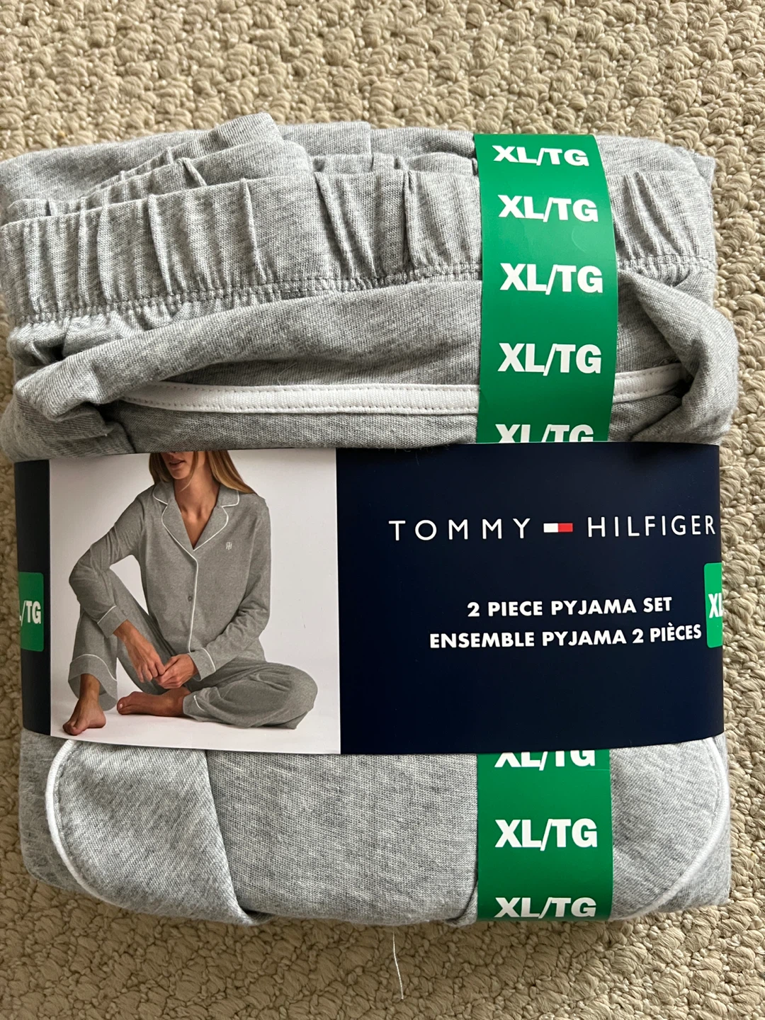 Tommy Hilfiger XL 2-Piece Pajama Set - Grey - photo 2