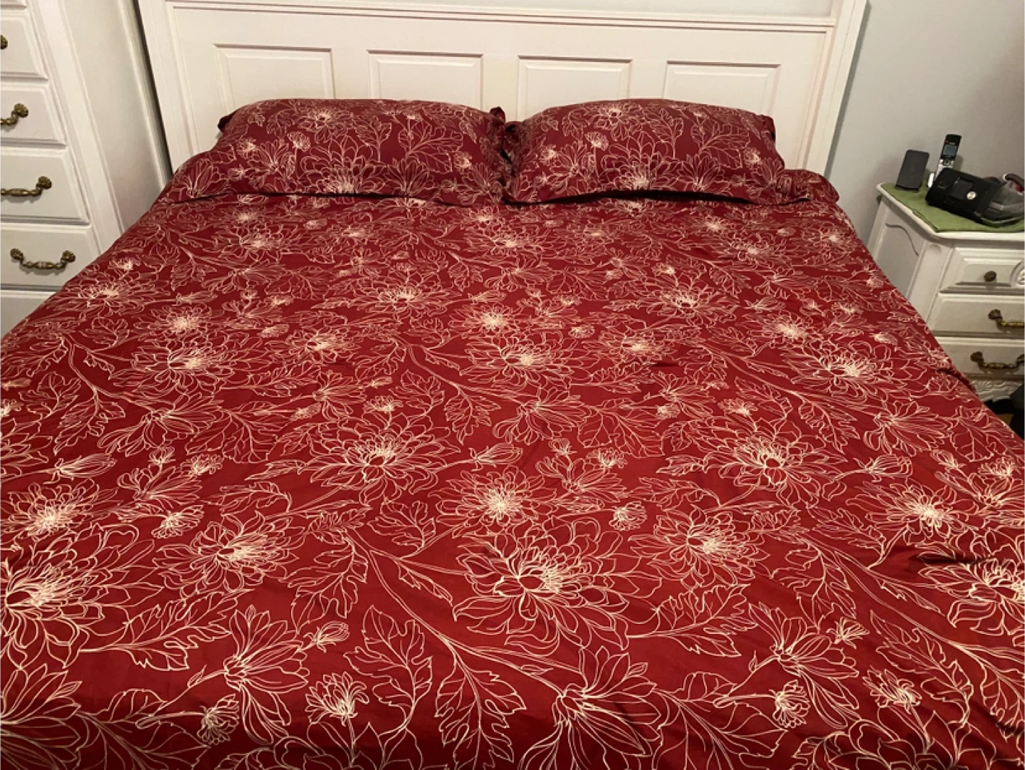 Floral Patterned King size Bedding Set