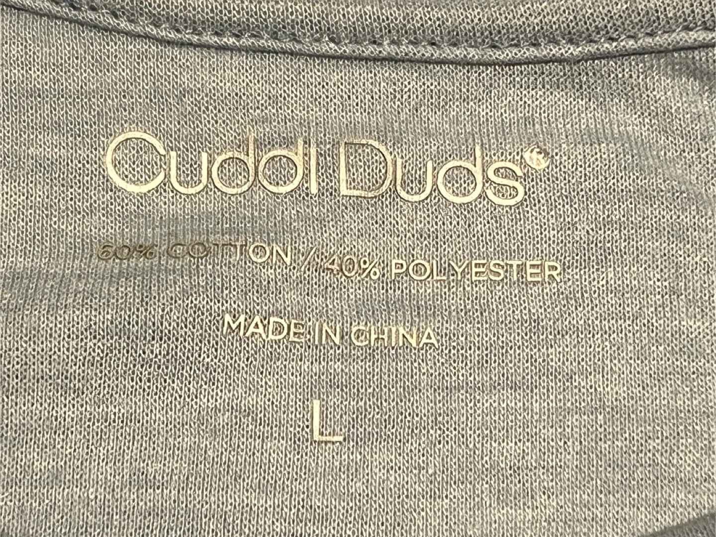 Cuddl Duds Long Sleeve Top - Size L - photo 2