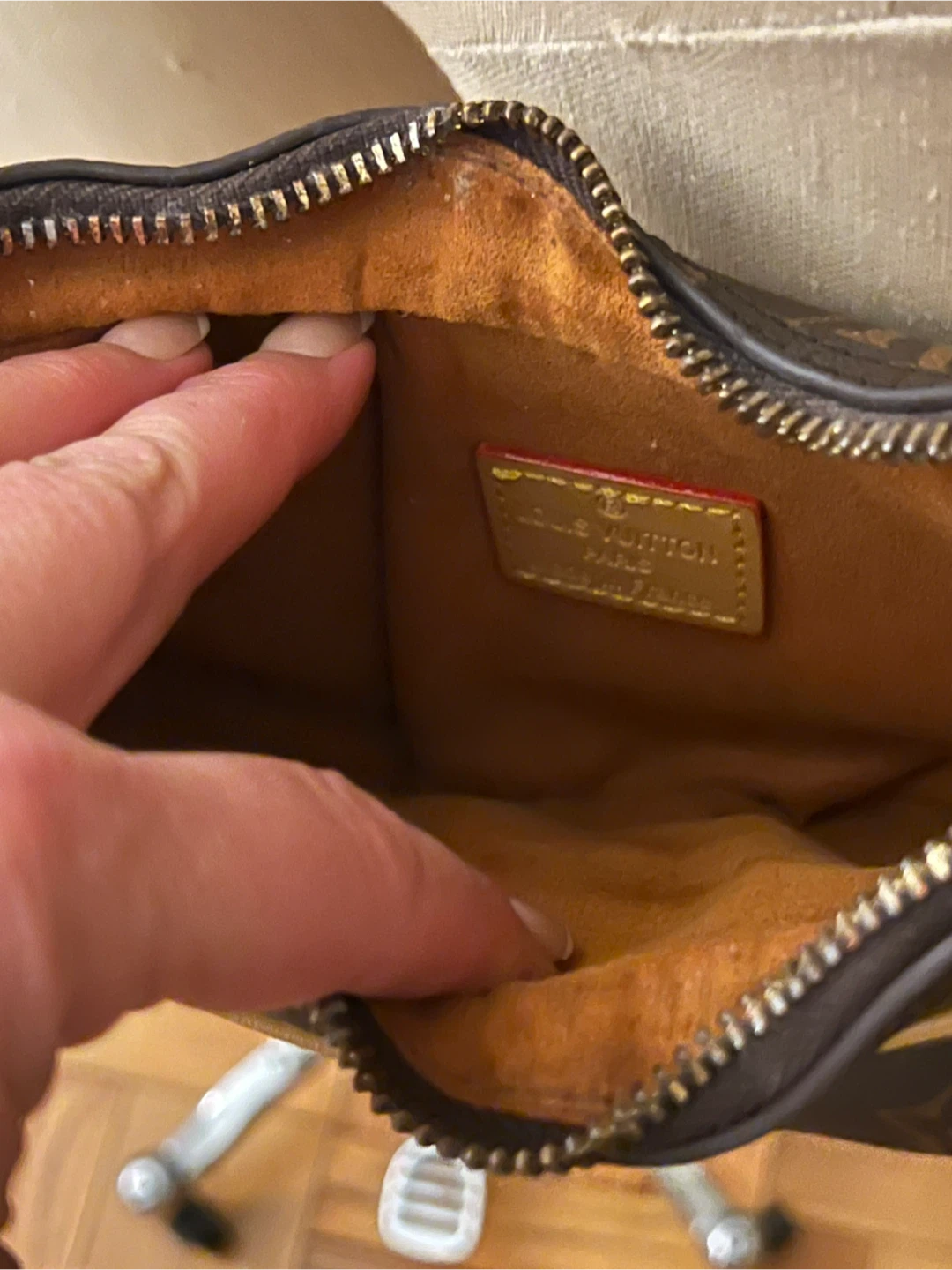 L. V.  Brown Monogram Half Moon Bag - photo 4