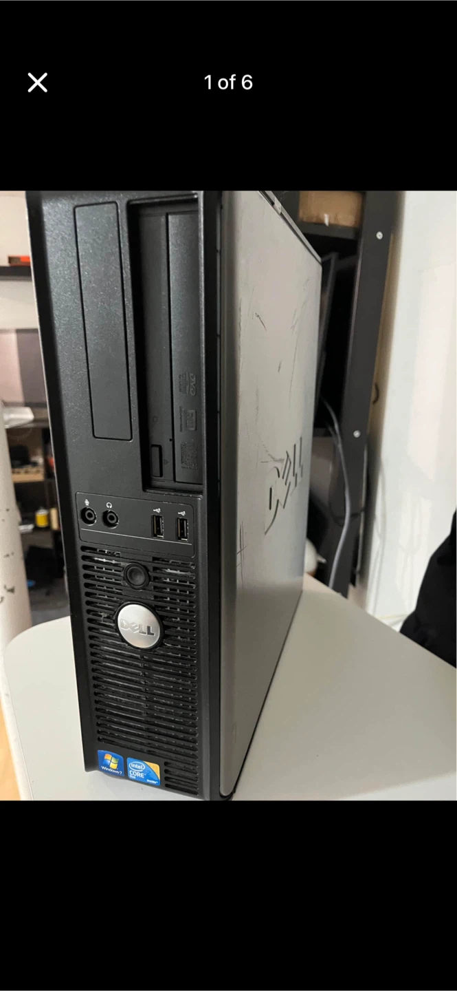 Dell Optiplex PC Power tested functional READ DESCRIPTION