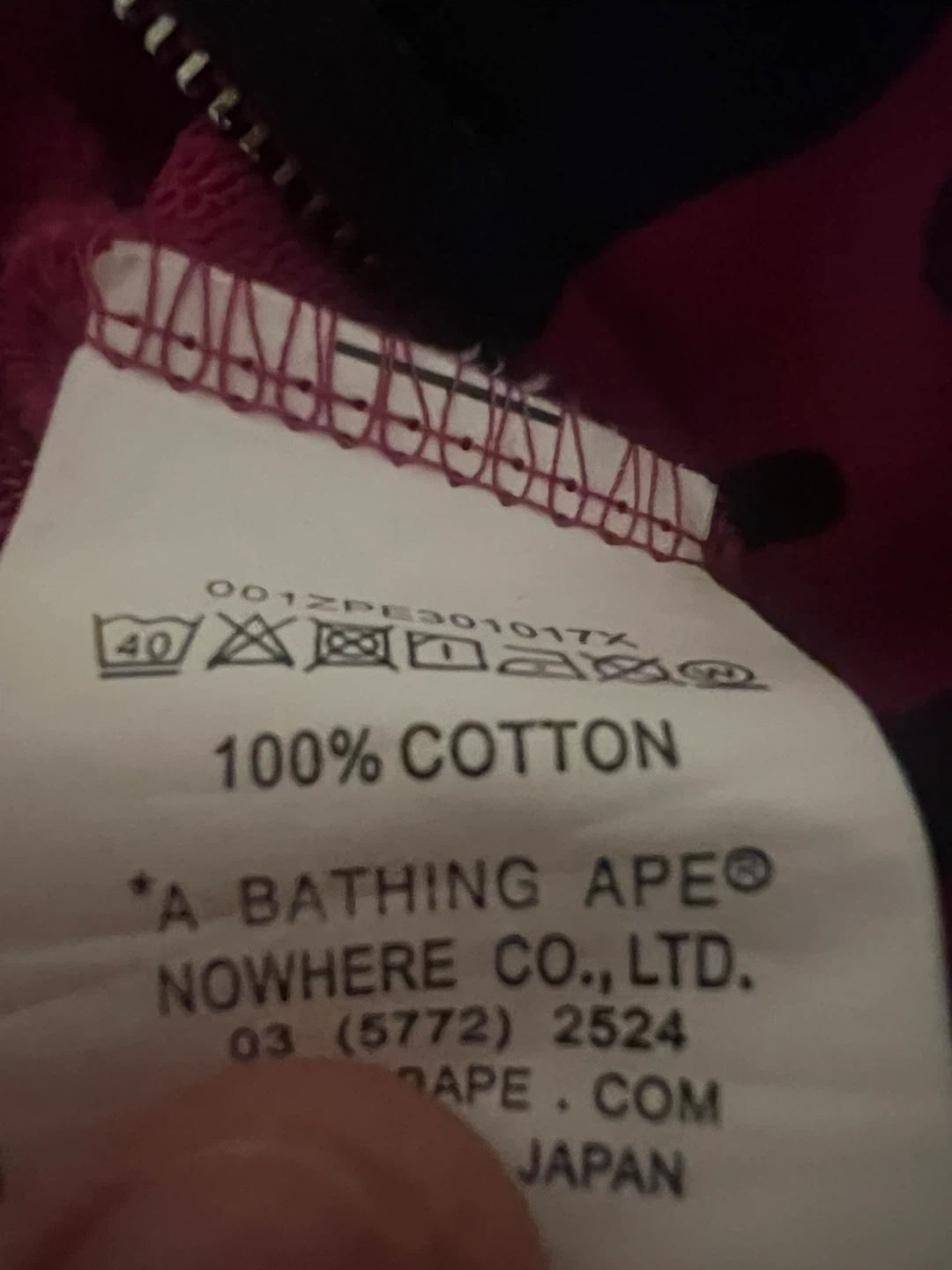 A Bathing Ape Camo Zip-Up Hoodie - Size L - photo 4