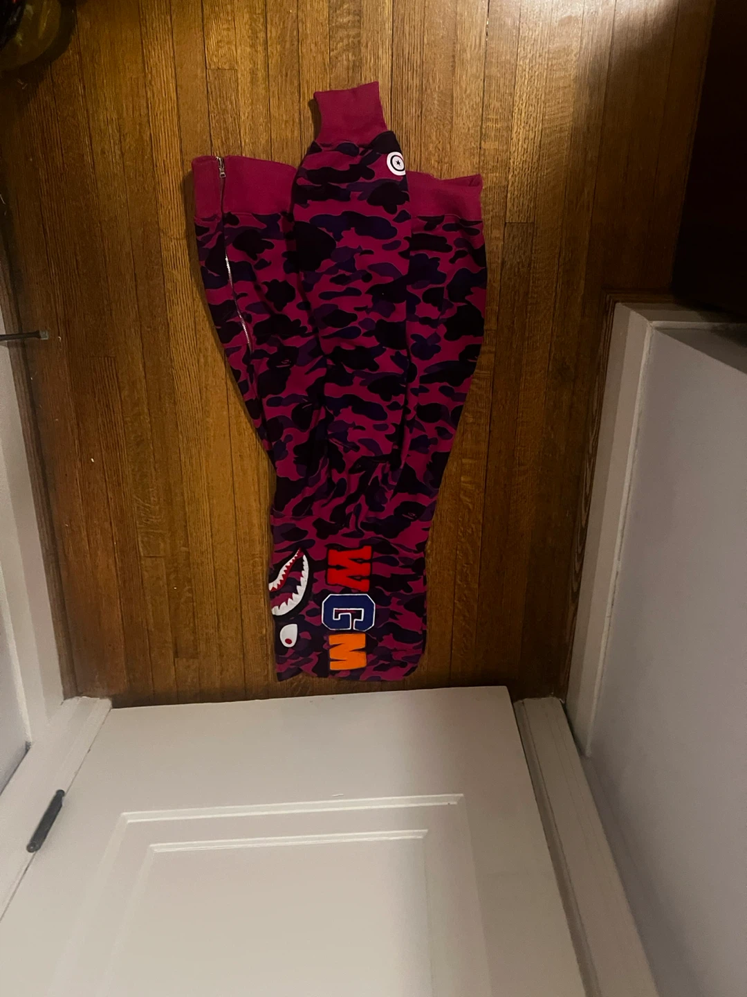 A Bathing Ape Camo Zip-Up Hoodie - Size L