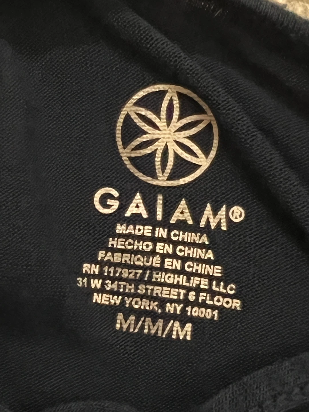 Gaiam Blue Long Sleeve Top - Size M - photo 4