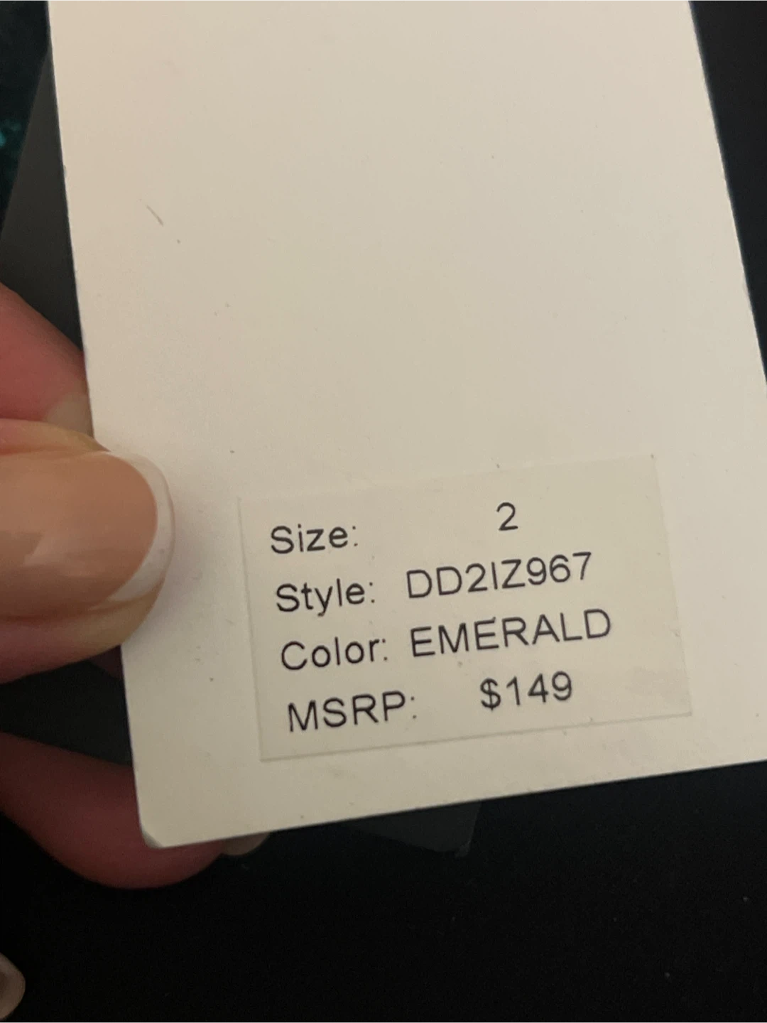 DKNY Emerald Sequin Dress - Size 2 - photo 5