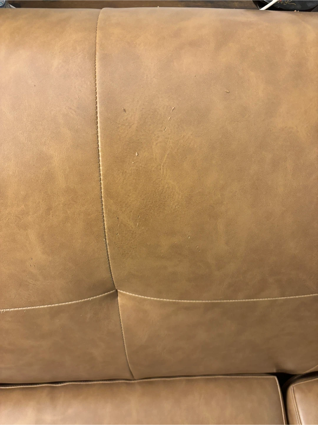 Vegan Leather Loveseat Sofa - photo 4