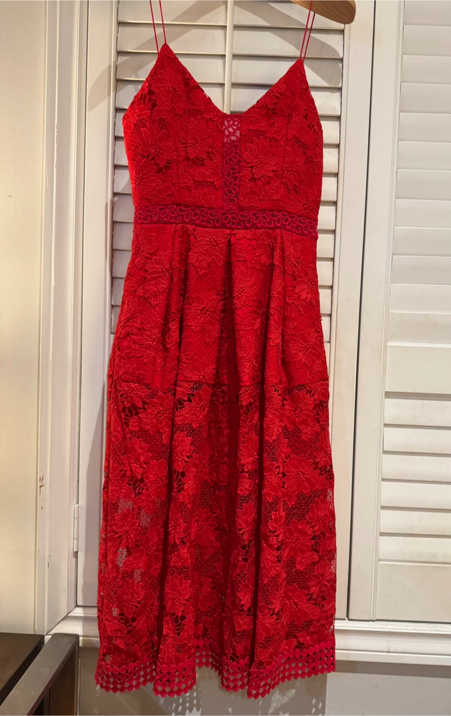 Nicholas Red Lace Dress