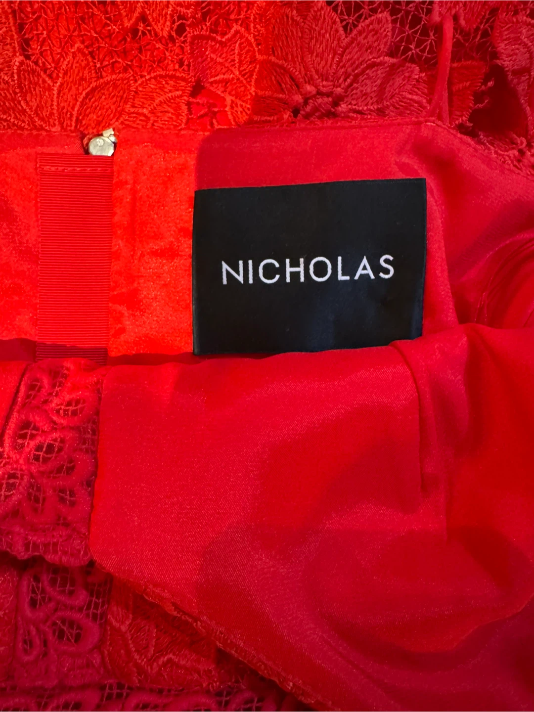 Nicholas Red Lace Dress - photo 5