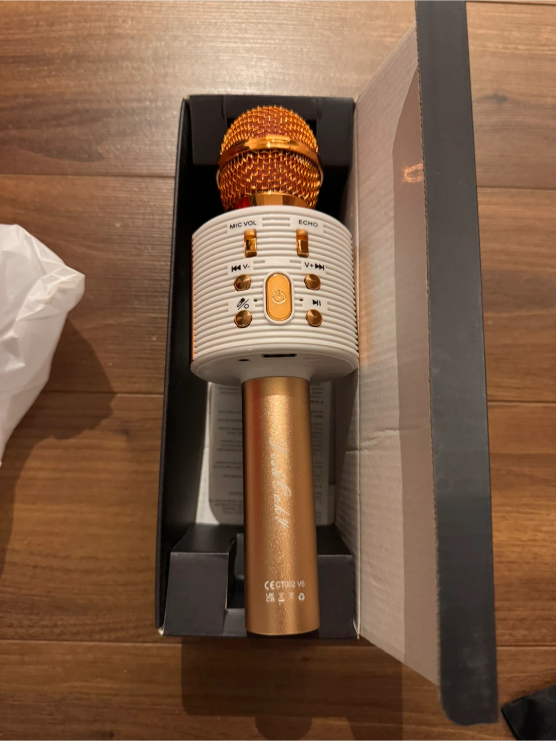 Fishoaky Karaoke Microphone with Box