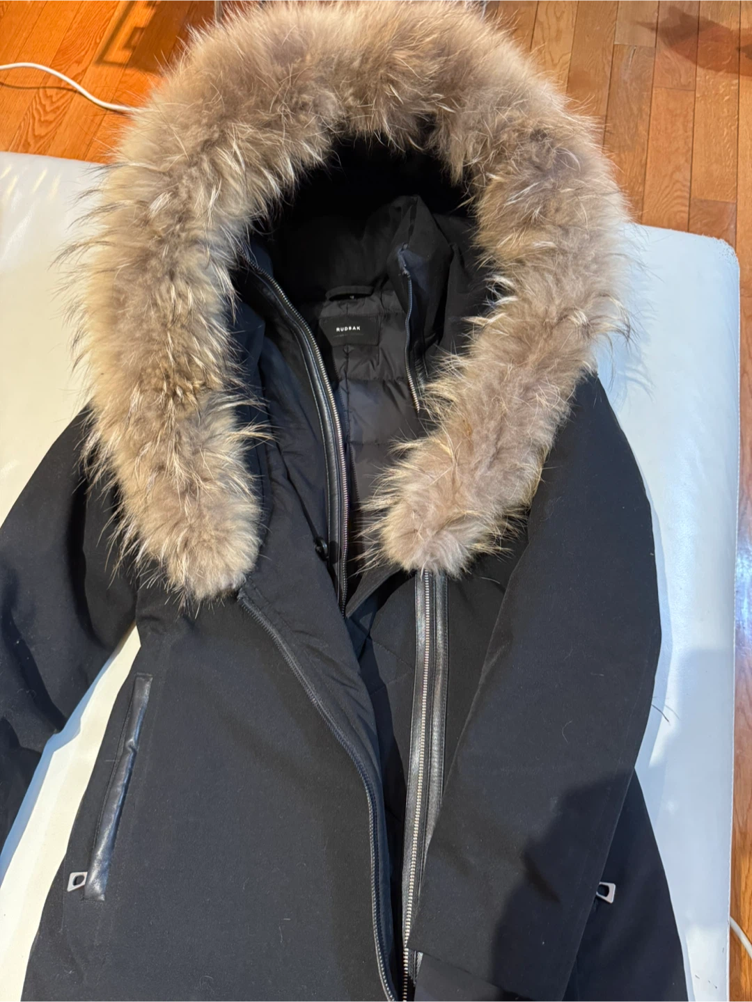 Rudsak Black Down Parka - Size X- Small - photo 5