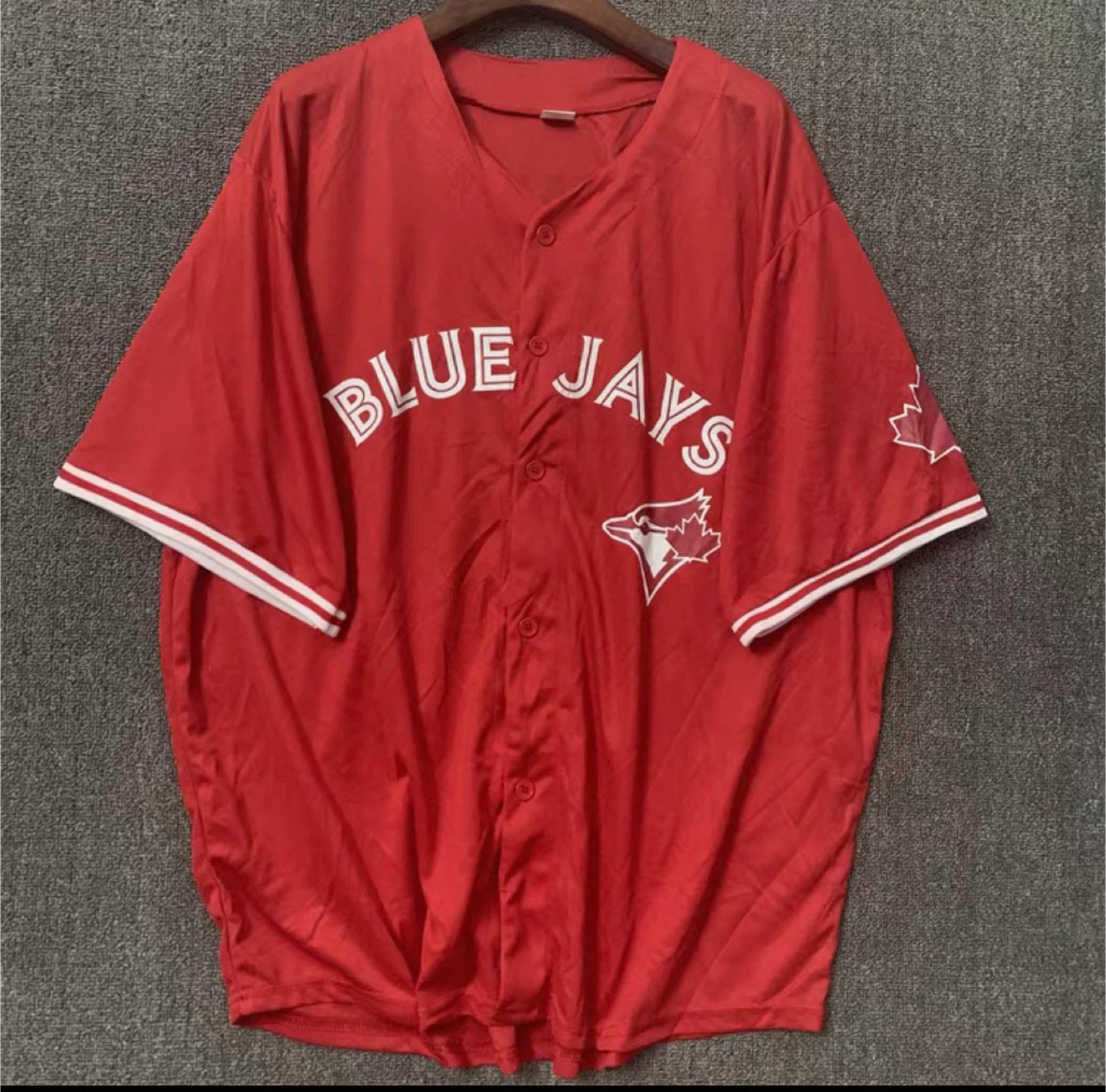 Blue Jays Red Baseball Jersey