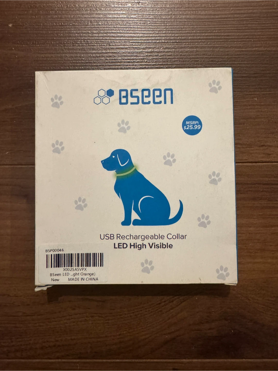 Bseen USB Rechargeable Dog Collar - New