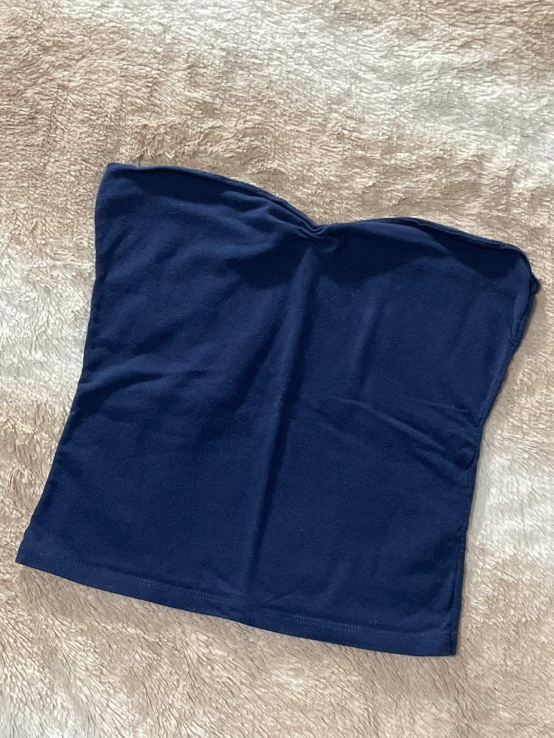 Navy Blue Tube Top - Size Small