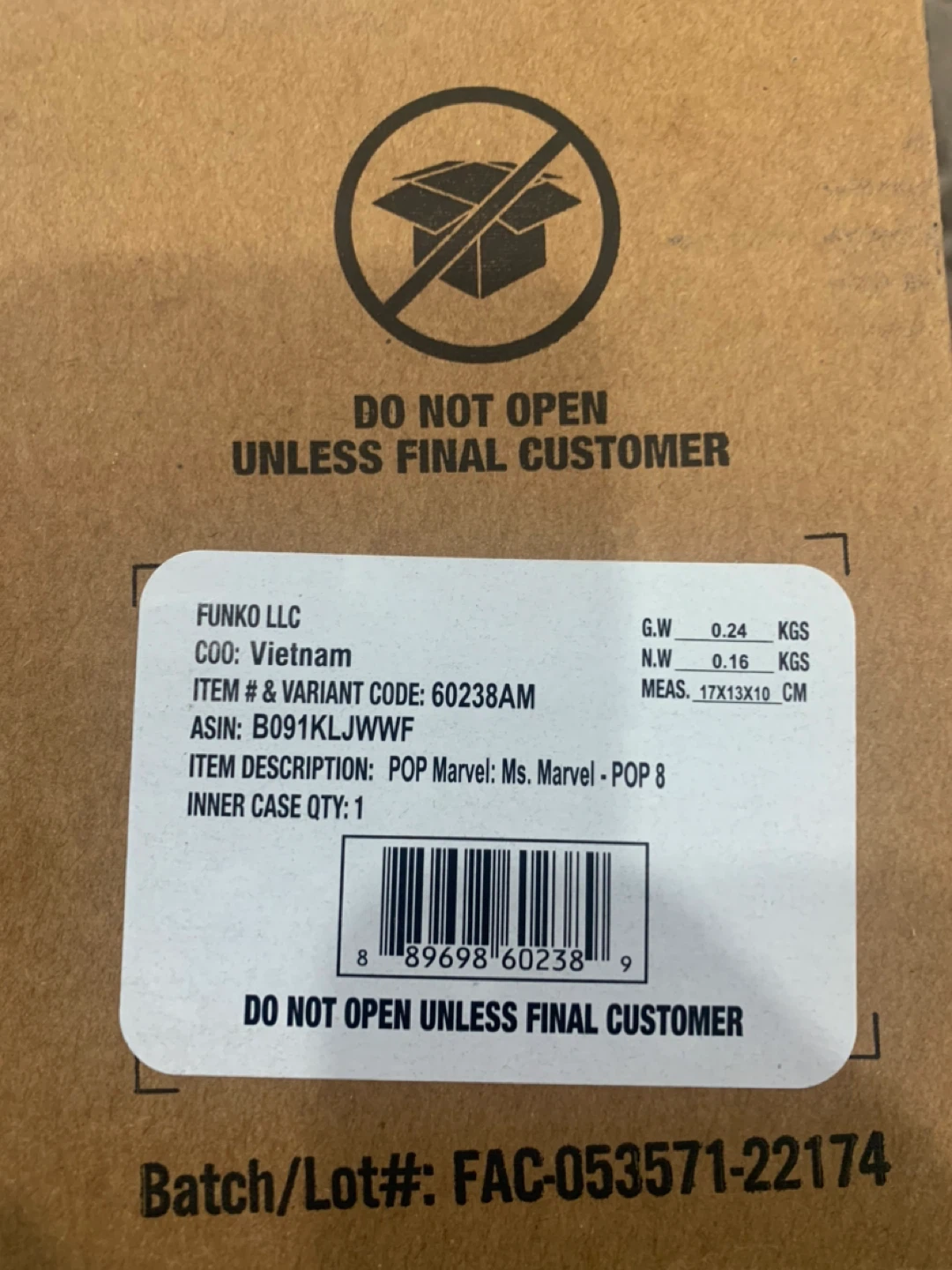 Funko Pop! Marvel Ms. Marvel #1084 - New in Box - photo 5