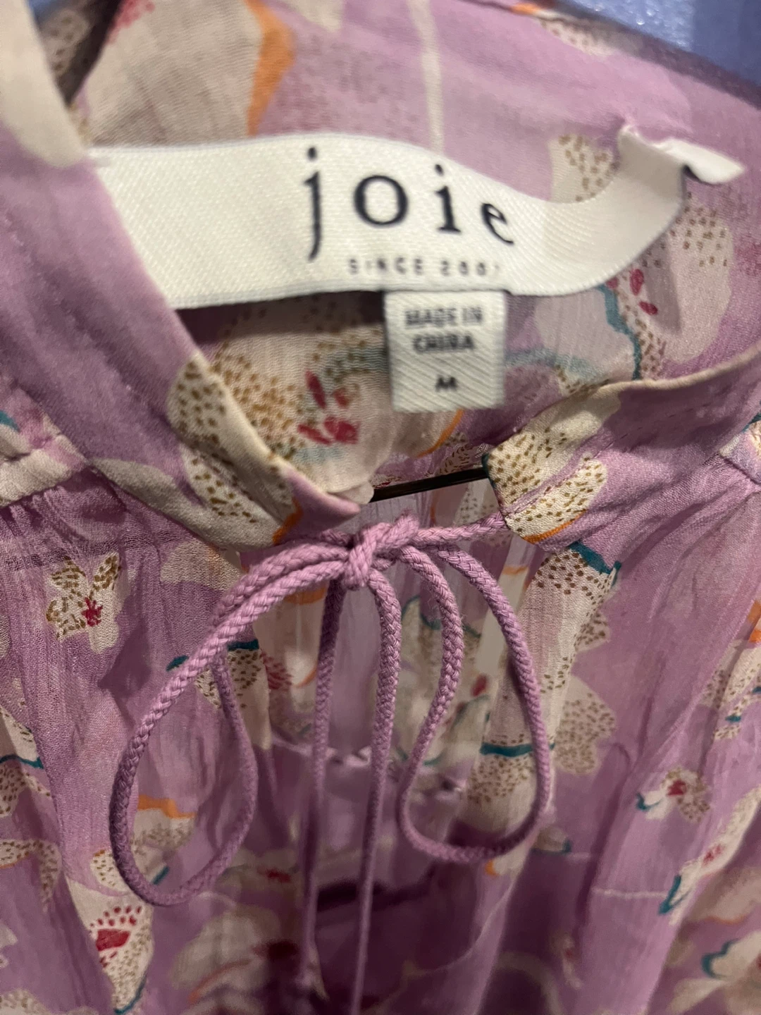 Joie Floral Print Blouse - Size M