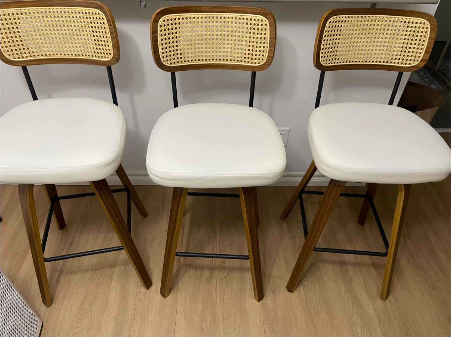 Set of 3 Bar Swivel Stools with 29" Seat Height
