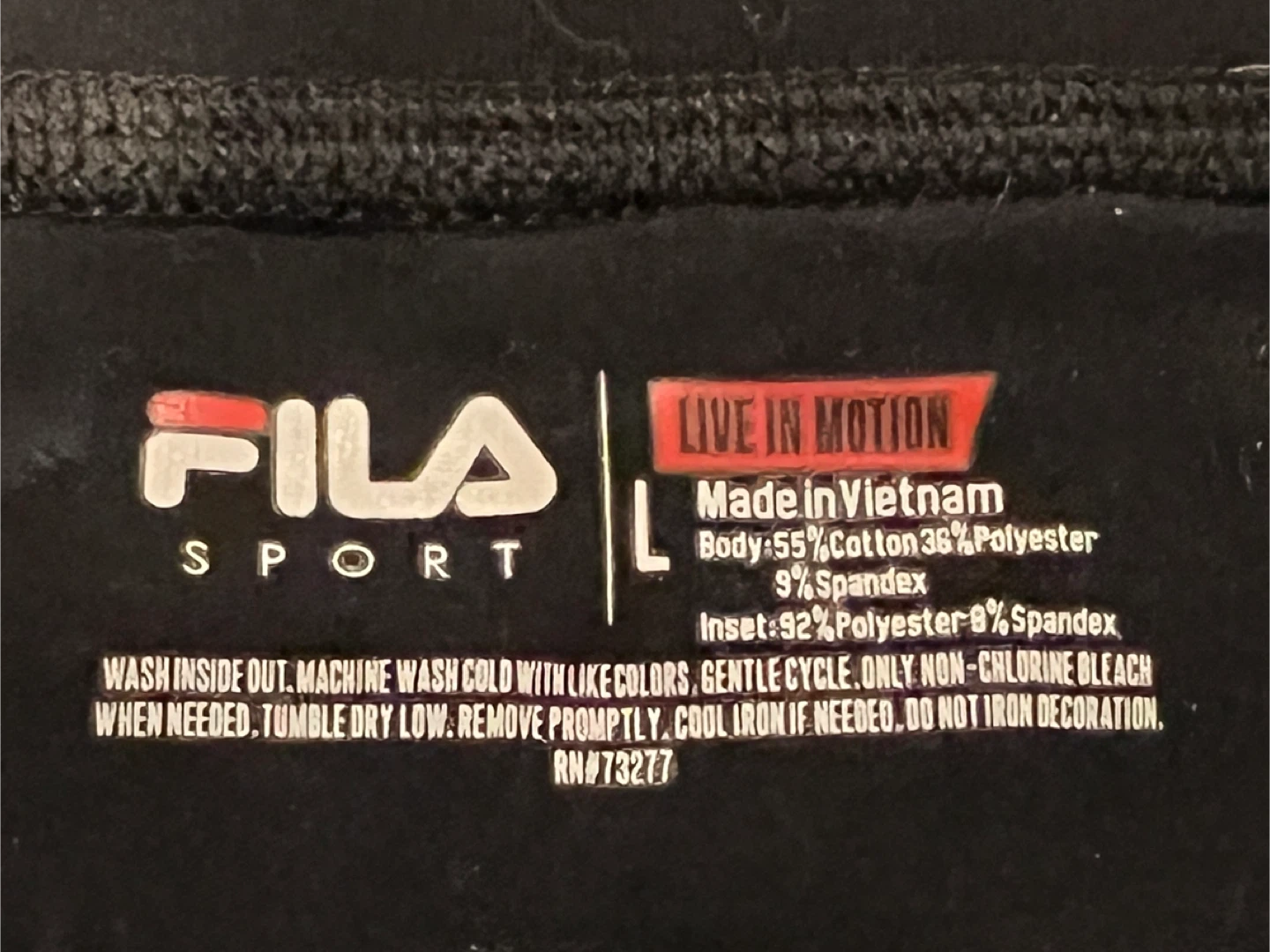 Fila Sport Black Capri Leggings - Size L - photo 5