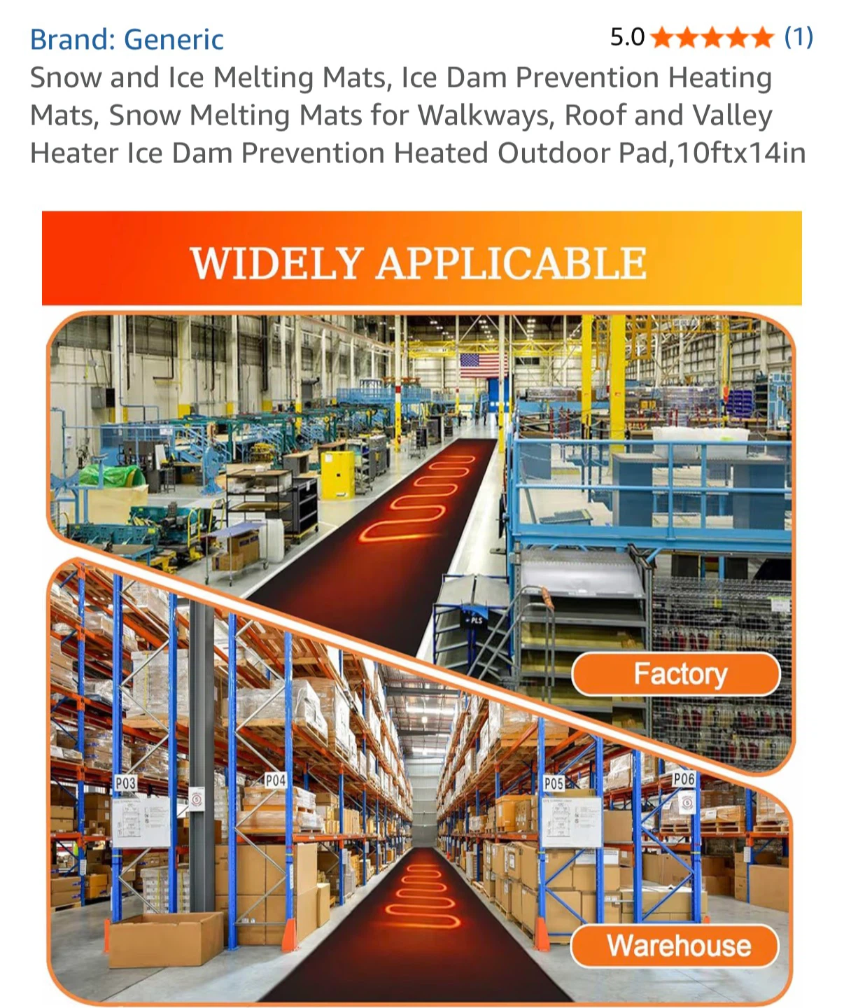 Snow and Ice Melting Mat 10FTx14IN - photo 5