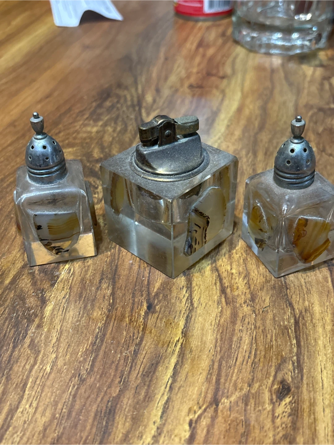 Vintage Lighter and salt and pepper shakers Set - photo 2