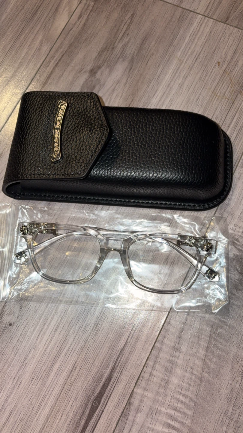 Chrome Hearts transparent glasses